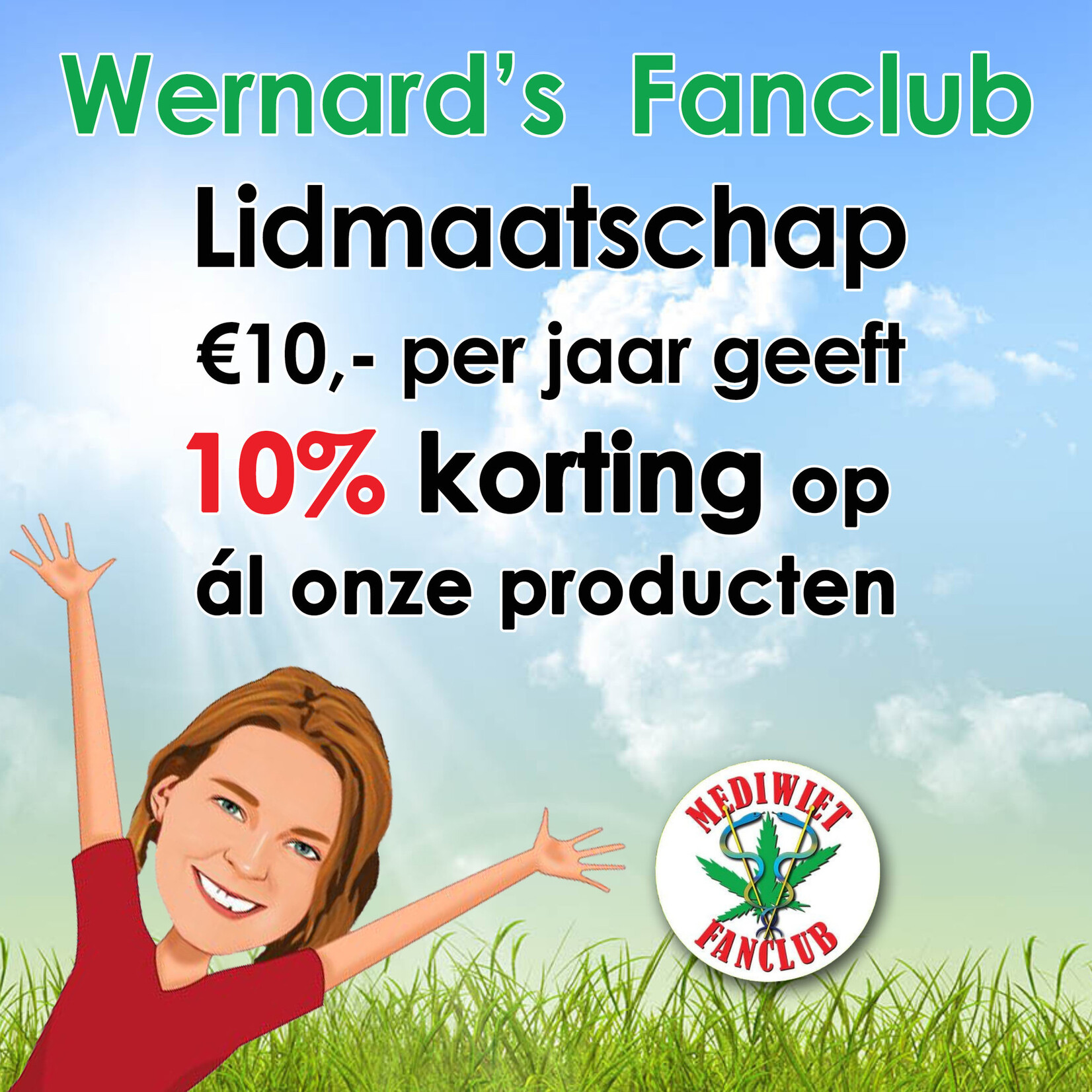 Wernards Ledenkorting 10% voor een jaar!