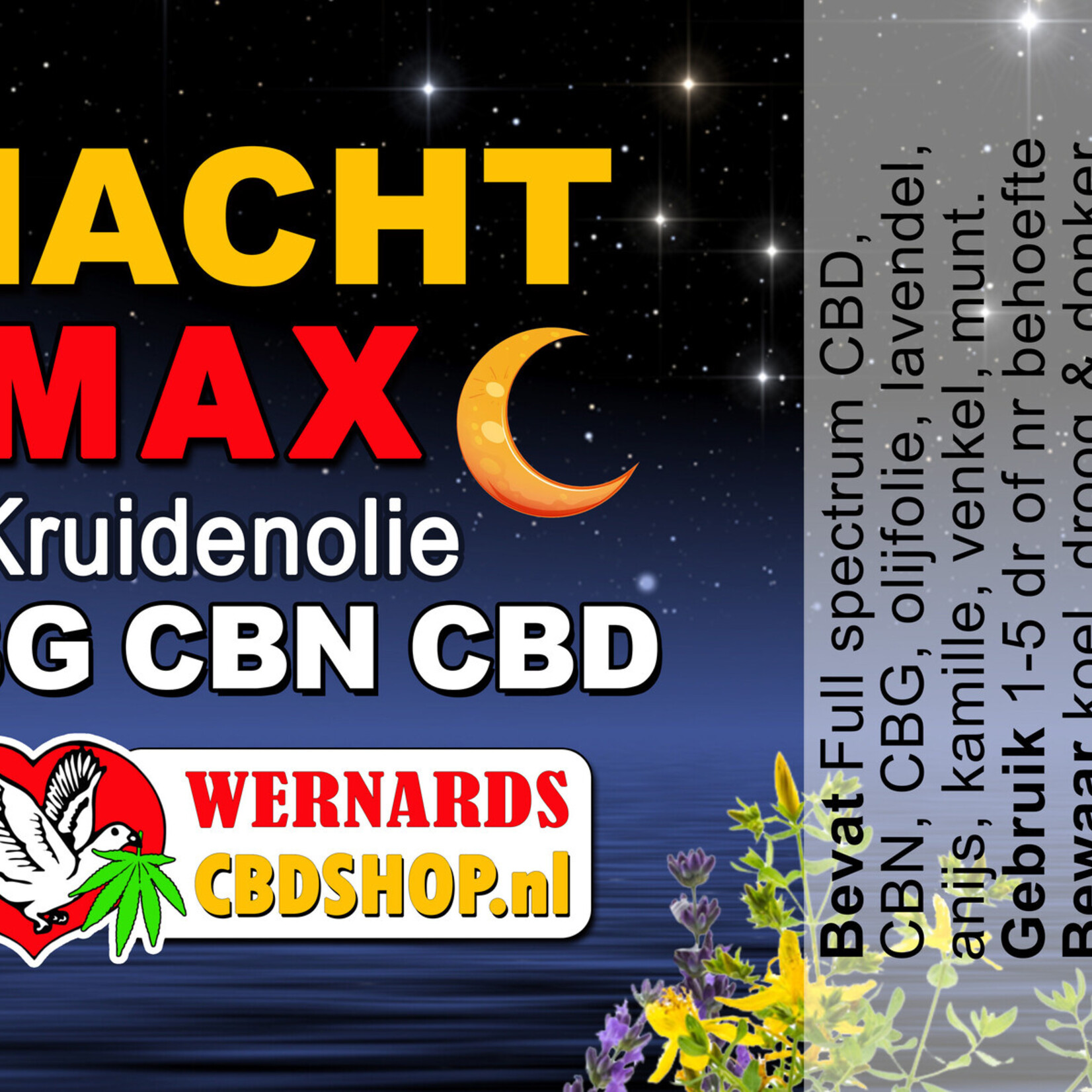 Wernards Nacht kruidenolie MAX (10ml)