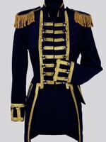 Jas Heer Blauw Velours de luxe