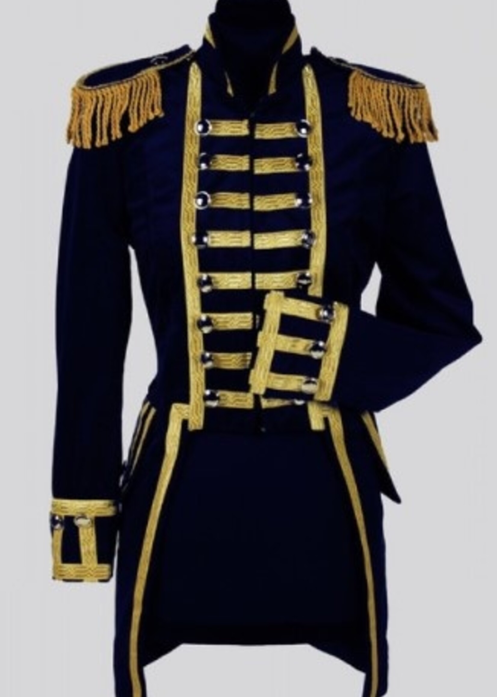 Jas Heer Blauw Velours de luxe