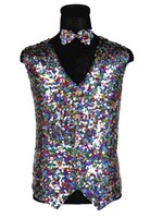 Party Planet Pailletten Herenvest