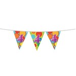 Party Planet Vlaggenlijn ’4’ jaar (10m)