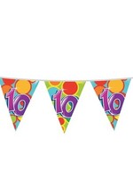 Vlaggenlijn ’10’ jaar (10m)