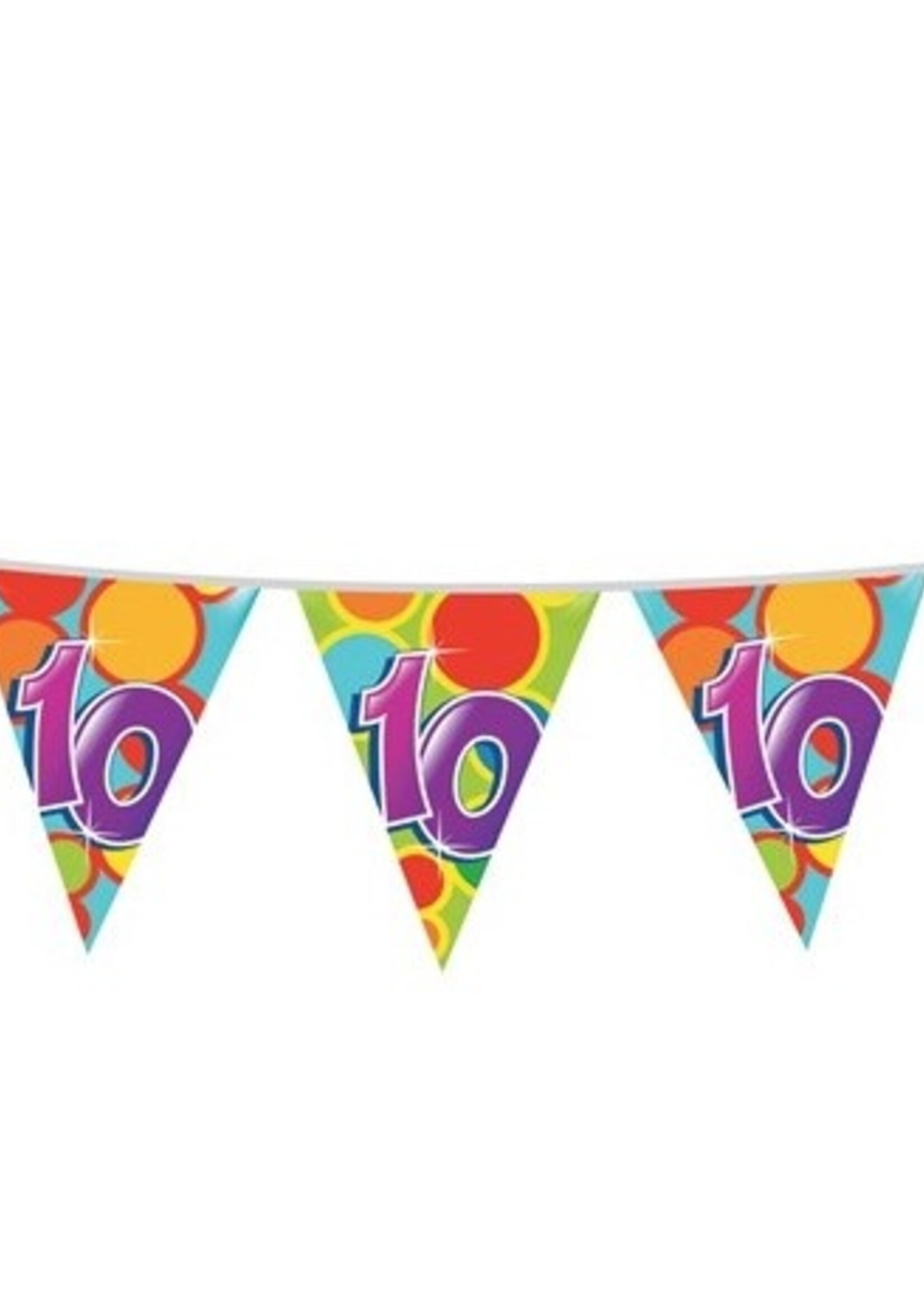 Vlaggenlijn ’10’ jaar (10m)