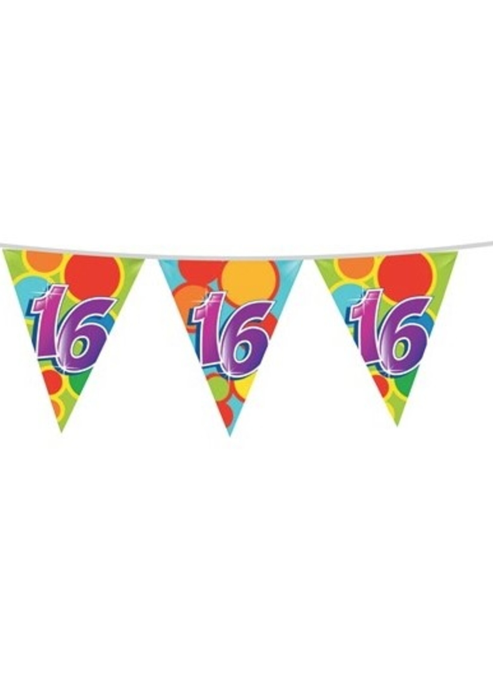 Party Planet Vlaggenlijn ’16’ jaar (10m)
