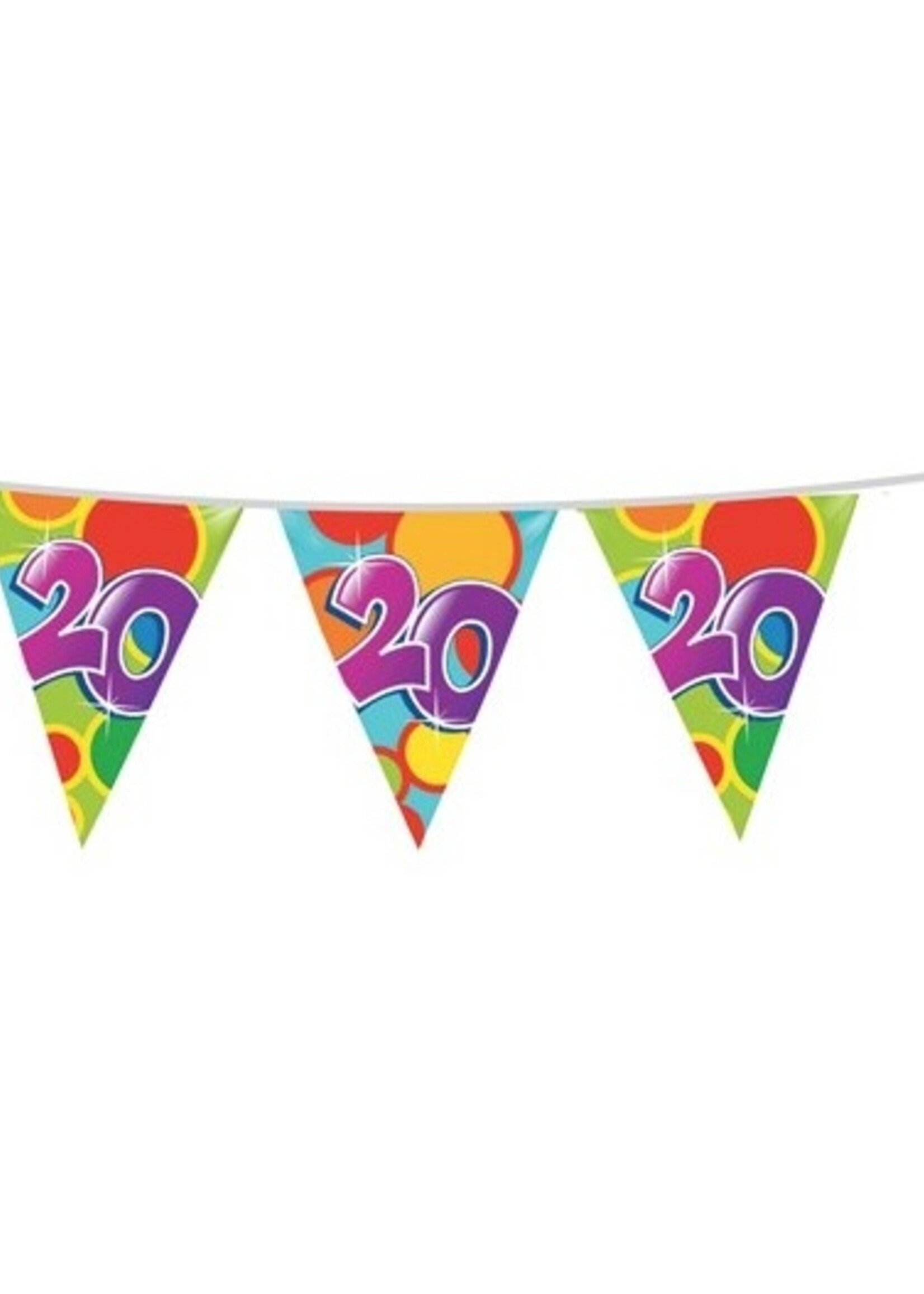 Party Planet Vlaggenlijn ’20’ jaar (10m)