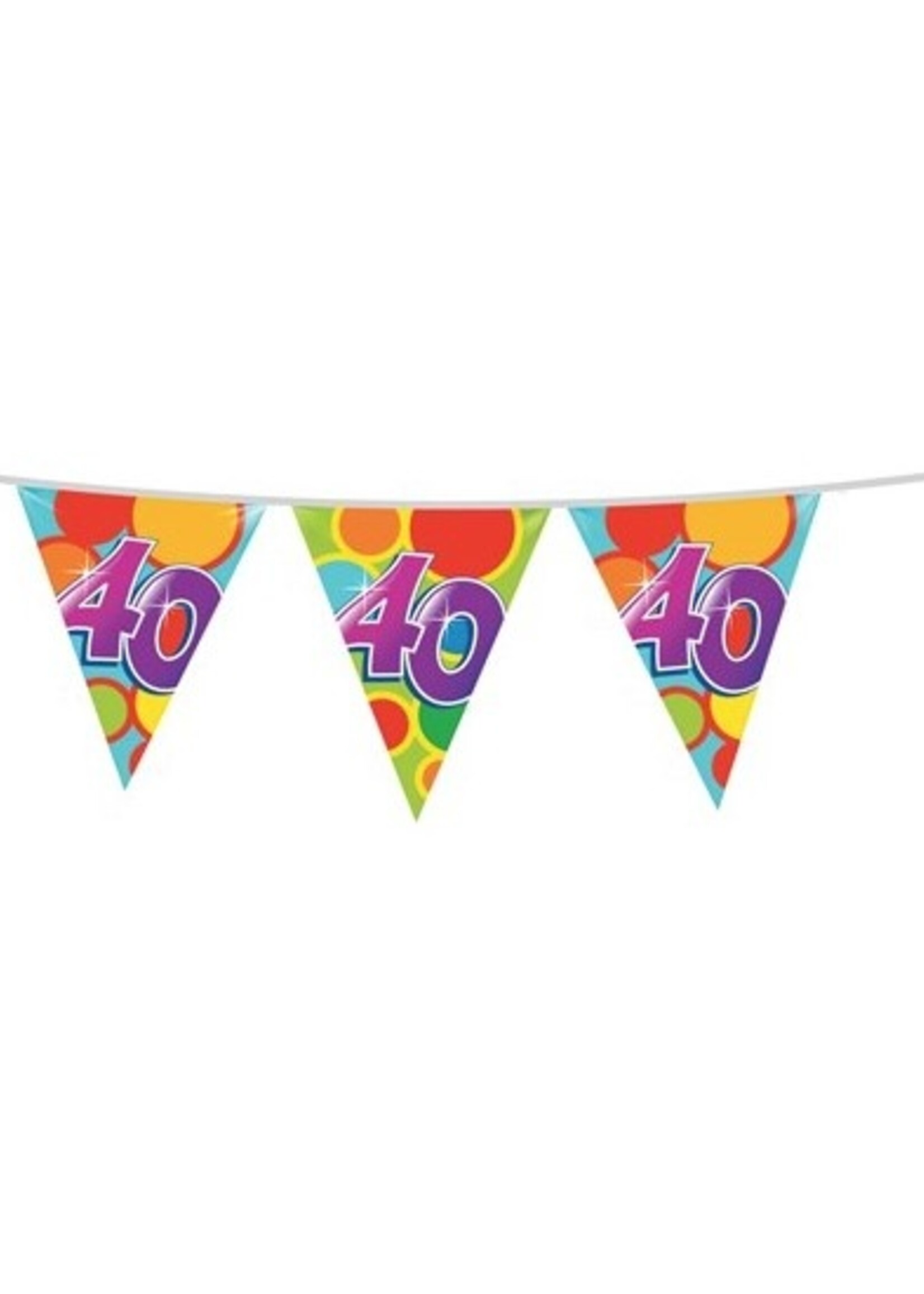 Party Planet Vlaggenlijn ’40’ jaar (10m)