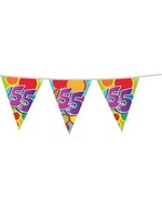 Party Planet Vlaggenlijn ’55’ jaar (10m)