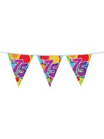 Party Planet Vlaggenlijn ’75’ jaar (10m)
