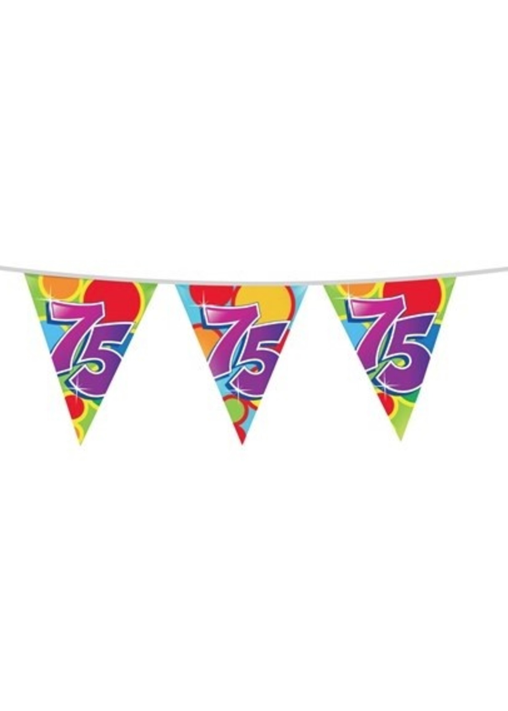 Party Planet Vlaggenlijn ’75’ jaar (10m)