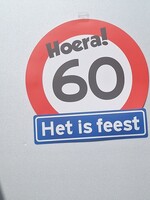 Party Planet Huldeschild 60 jaar