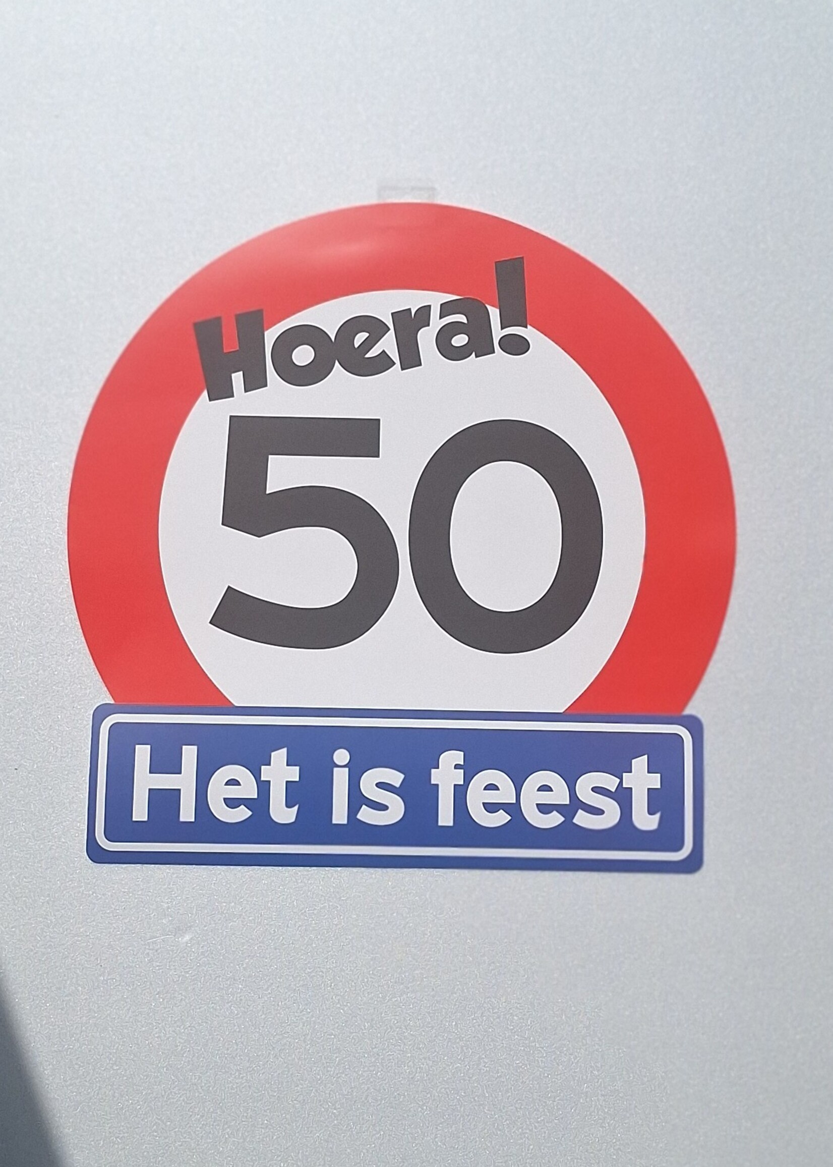 Party Planet Huldeschild 50 jaar