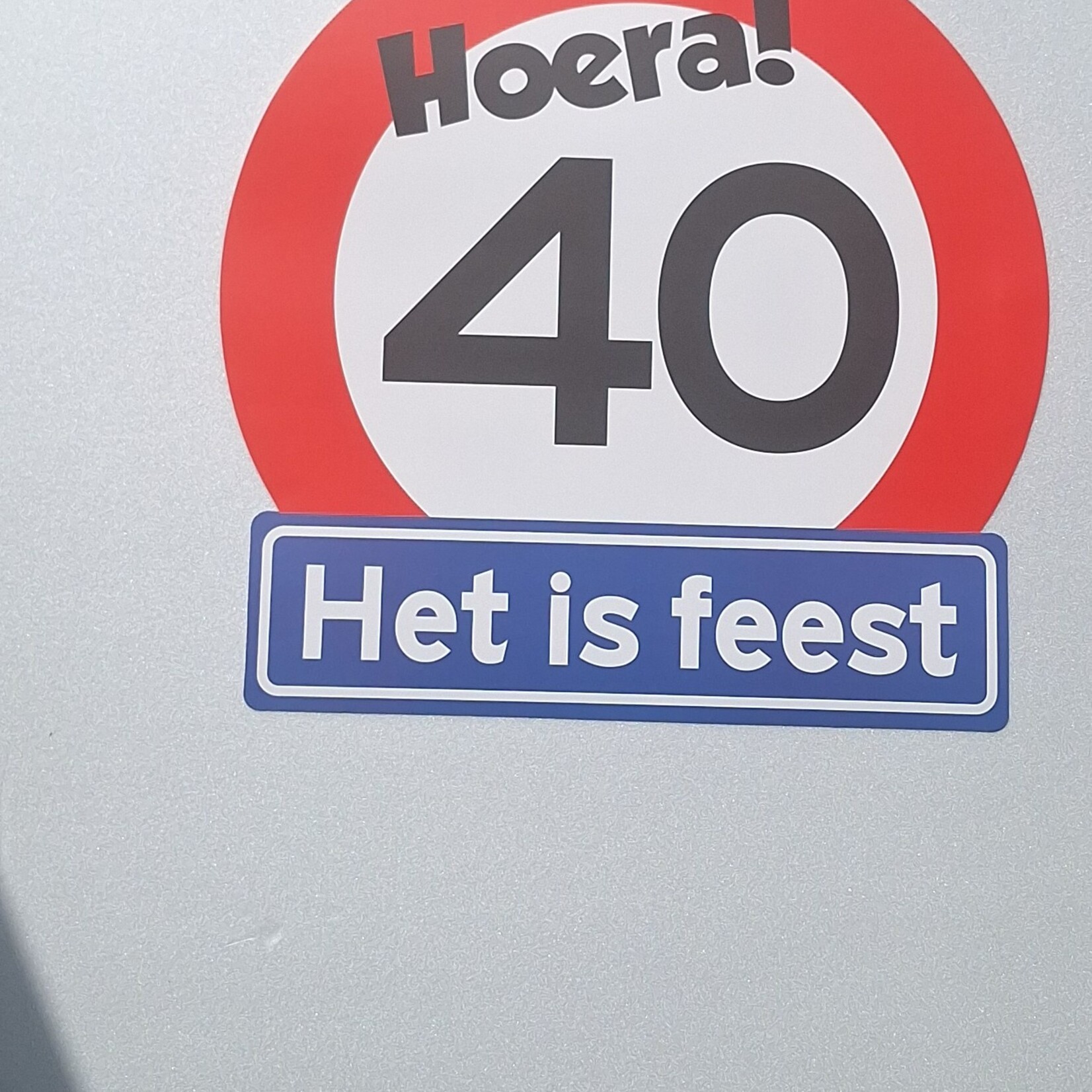 Party Planet Huldeschild 40 jaar