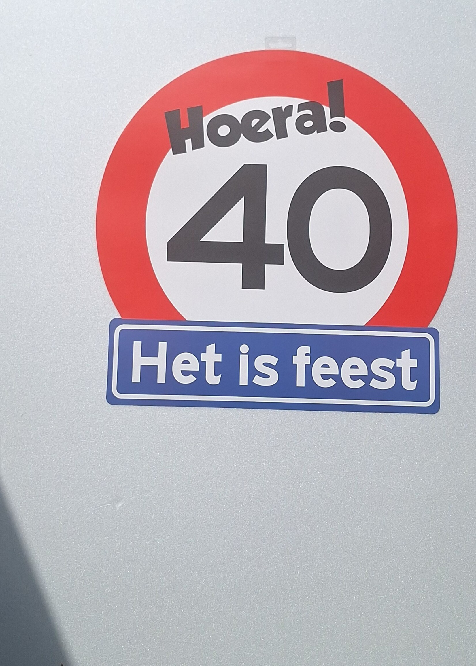 Party Planet Huldeschild 40 jaar