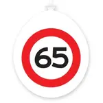 Party Planet Ballonnen 65 jaar rood/wit