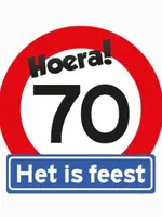 Party Planet Huldeschild 70 jaar