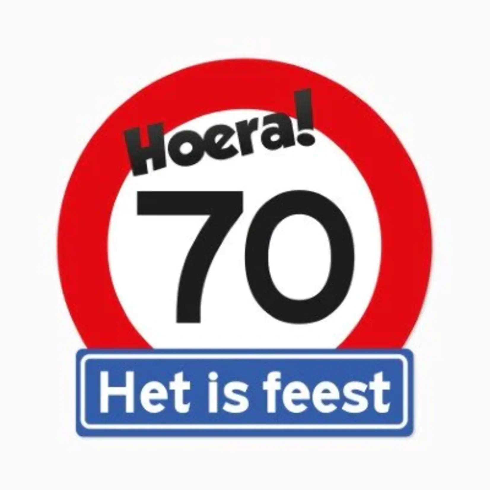 Party Planet Huldeschild 70 jaar
