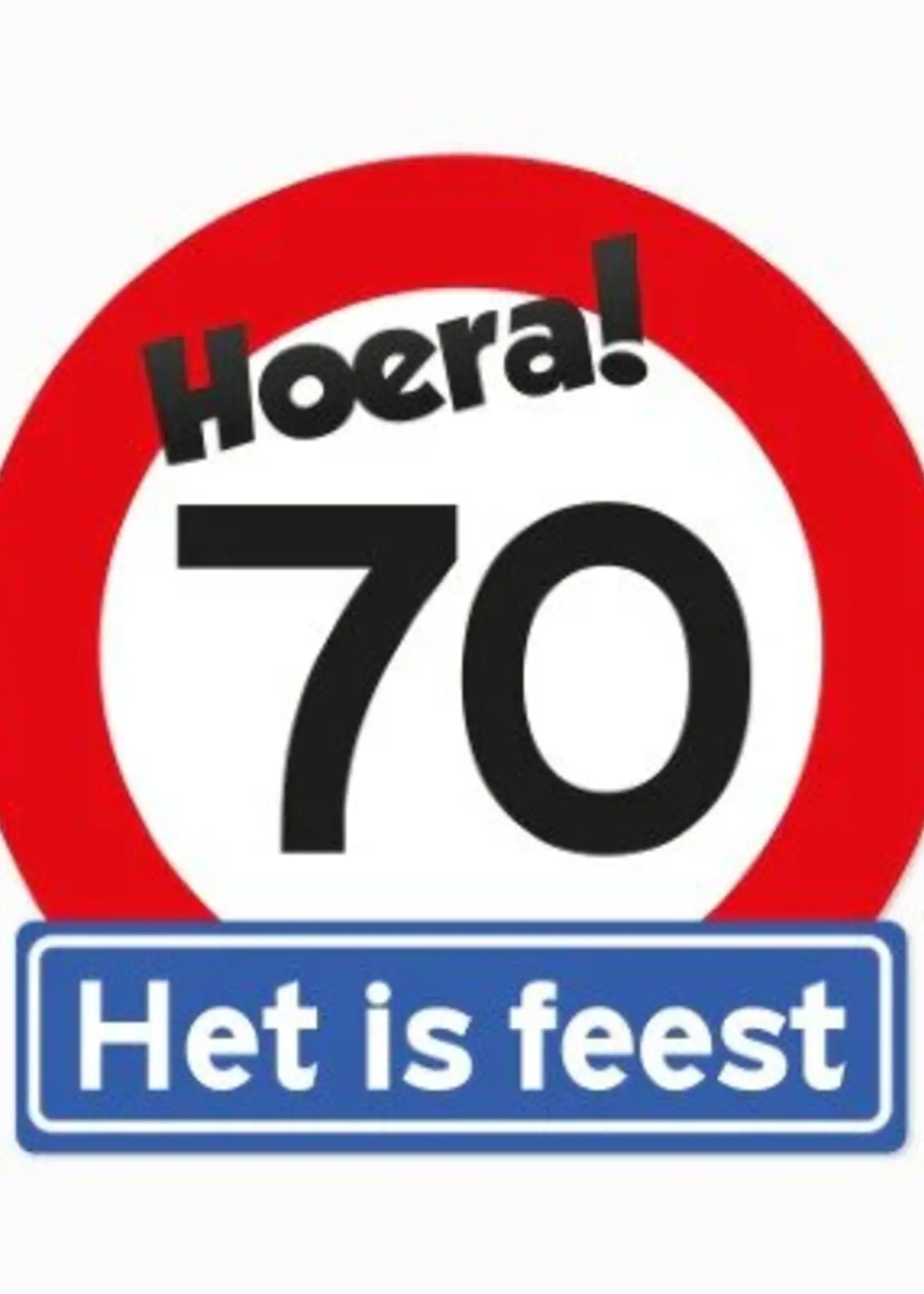 Party Planet Huldeschild 70 jaar