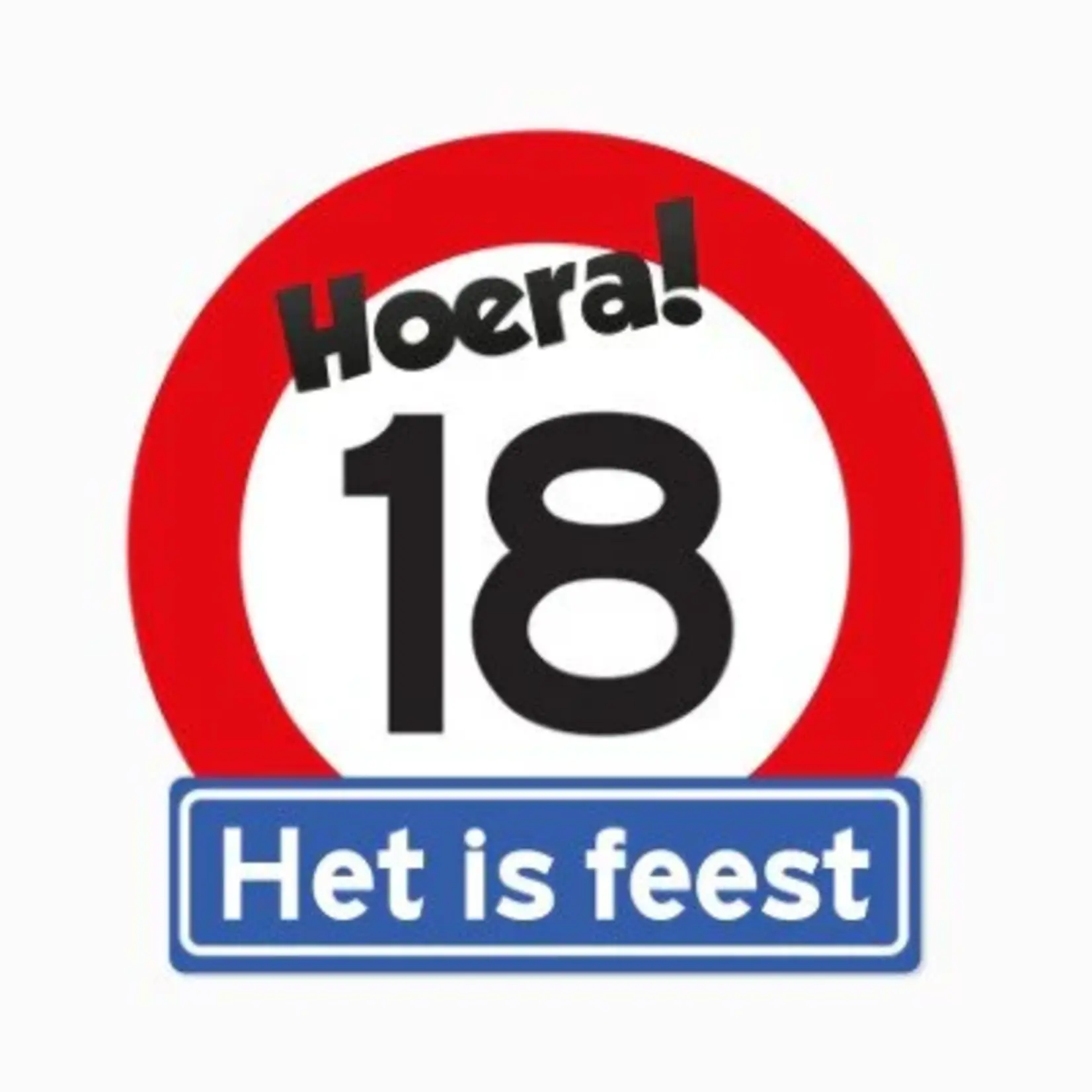 Party Planet Huldeschild 18 jaar