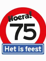 Party Planet Huldeschild 75 jaar