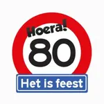 Party Planet Huldeschild 80 jaar