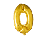 Party Planet Folieballon 34″ nr. 0 goud
