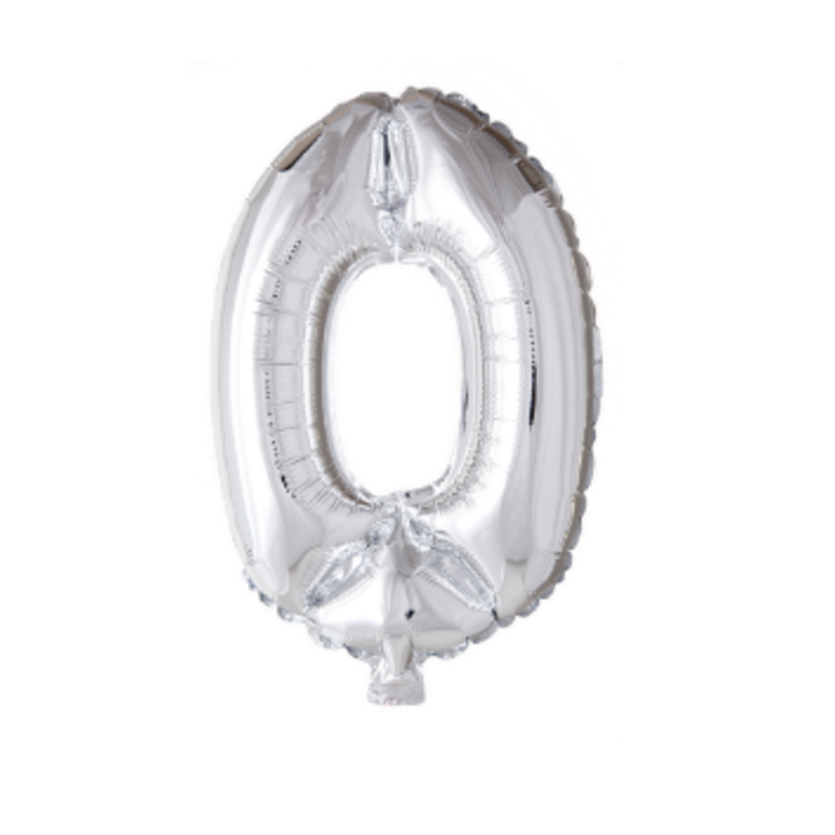 Party Planet Folieballon 34" nr. 0 zilver