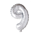 Party Planet Folieballon 34" nr. 9 zilver