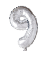 Party Planet Folieballon 34" nr. 9 zilver