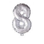 Party Planet Folieballon  34" nr. 8 zilver