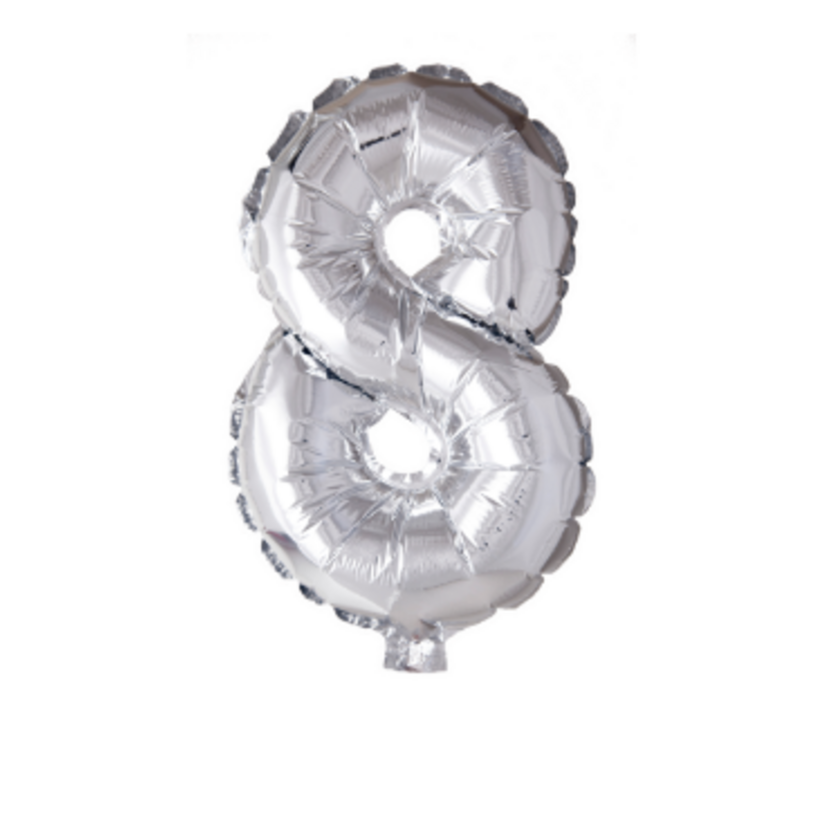 Party Planet Folieballon 34" nr. 8 zilver