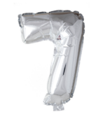 Party Planet Folieballon 34" nr. 7 zilver