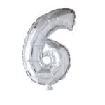 Party Planet Folieballon  34" nr. 6 zilver