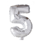 Party Planet Folieballon  34" nr. 5 zilver