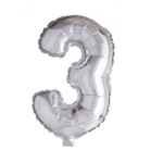 Party Planet Folieballon 34" nr. 3 zilver
