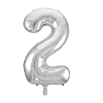 Party Planet Folieballon 34" nr. 2 zilver