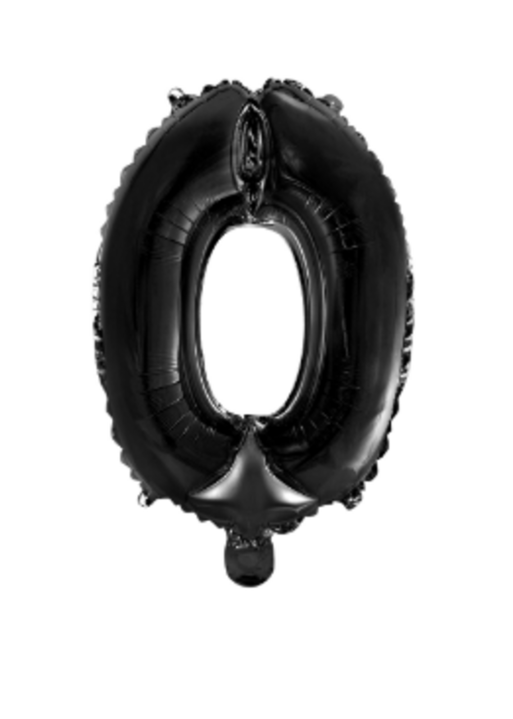 Party Planet Folieballon   34″ nr. 0 zwart