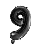 Party Planet Folieballon 34″ nr. 9 zwart