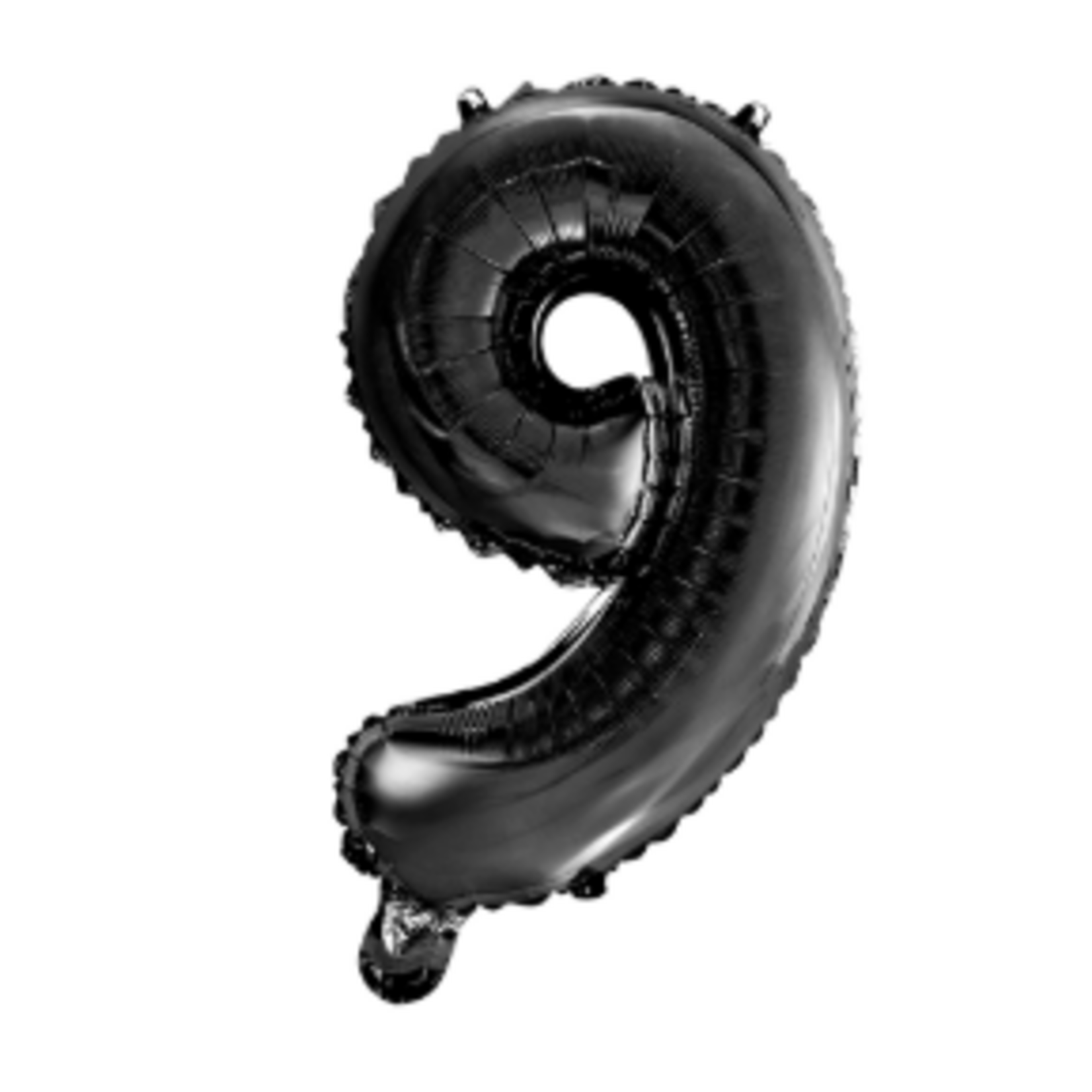 Party Planet Folieballon 34″ nr. 9 zwart