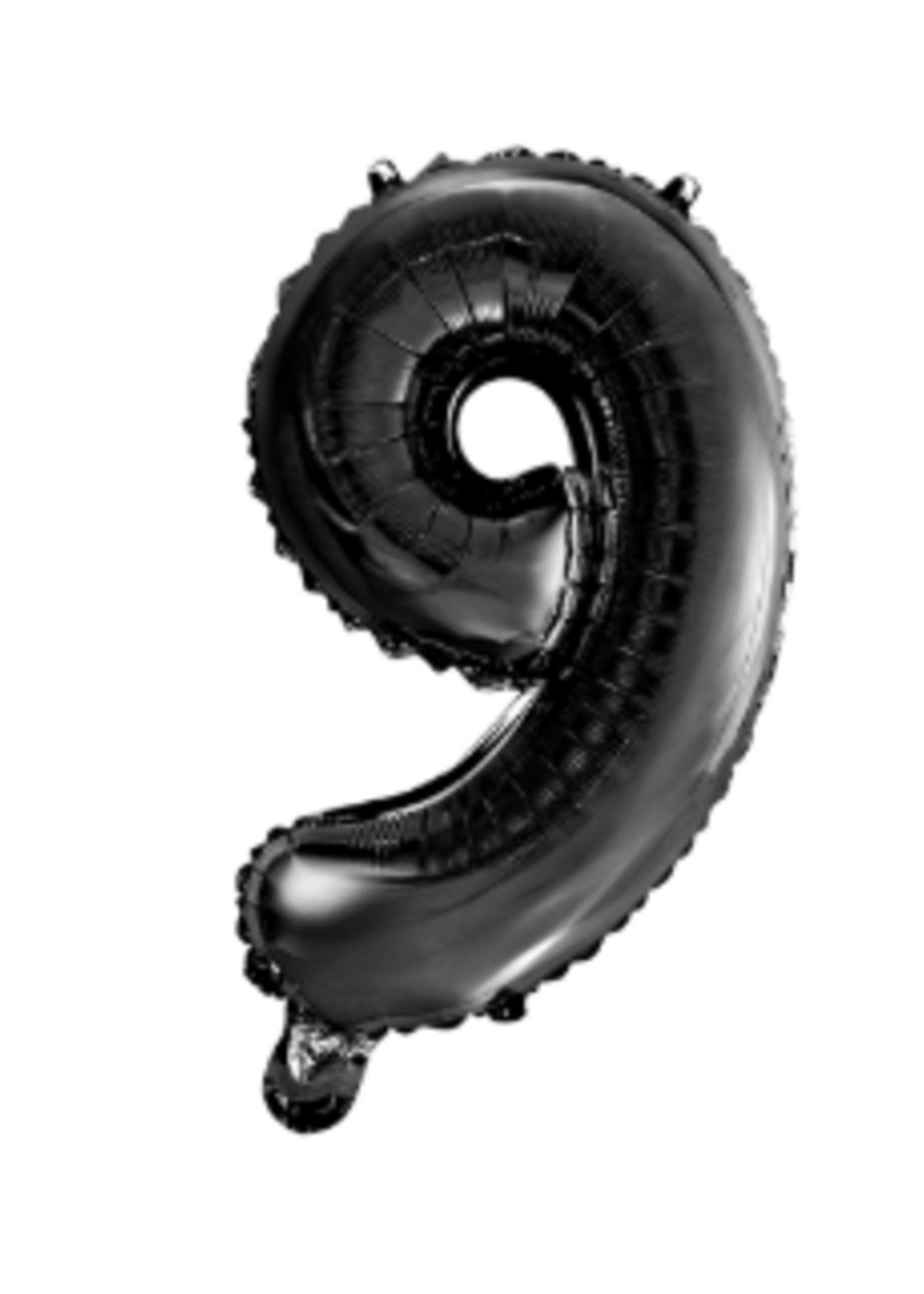 Party Planet Folieballon 34″ nr. 9 zwart