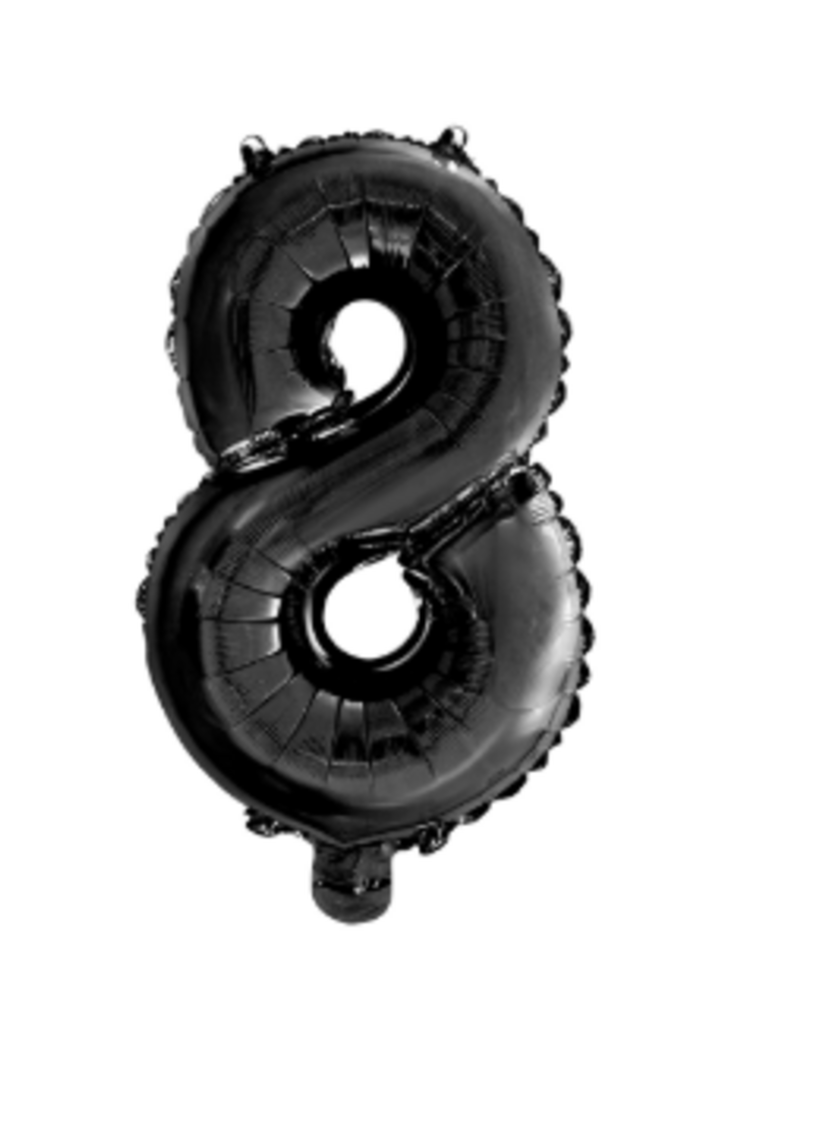 Party Planet Folieballon 34″ nr. 8 zwart