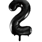 Party Planet Folieballon 34″ nr. 2 zwart
