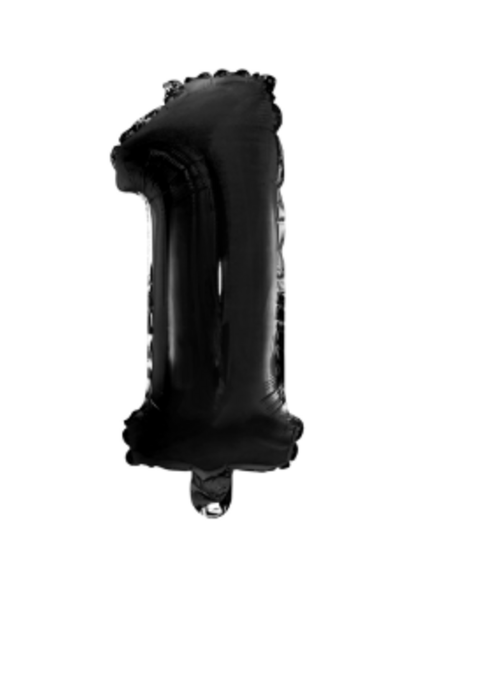 Party Planet Folieballon 34″ nr. 1 zwart