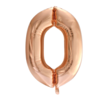Party Planet Folieballon 34″ nr. 0 roségoud