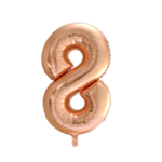Party Planet Folieballon 34″ nr. 8 roségoud