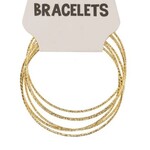 Party Planet Armbanden dun goud 6st