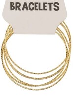 Party Planet Armbanden dun goud 6st