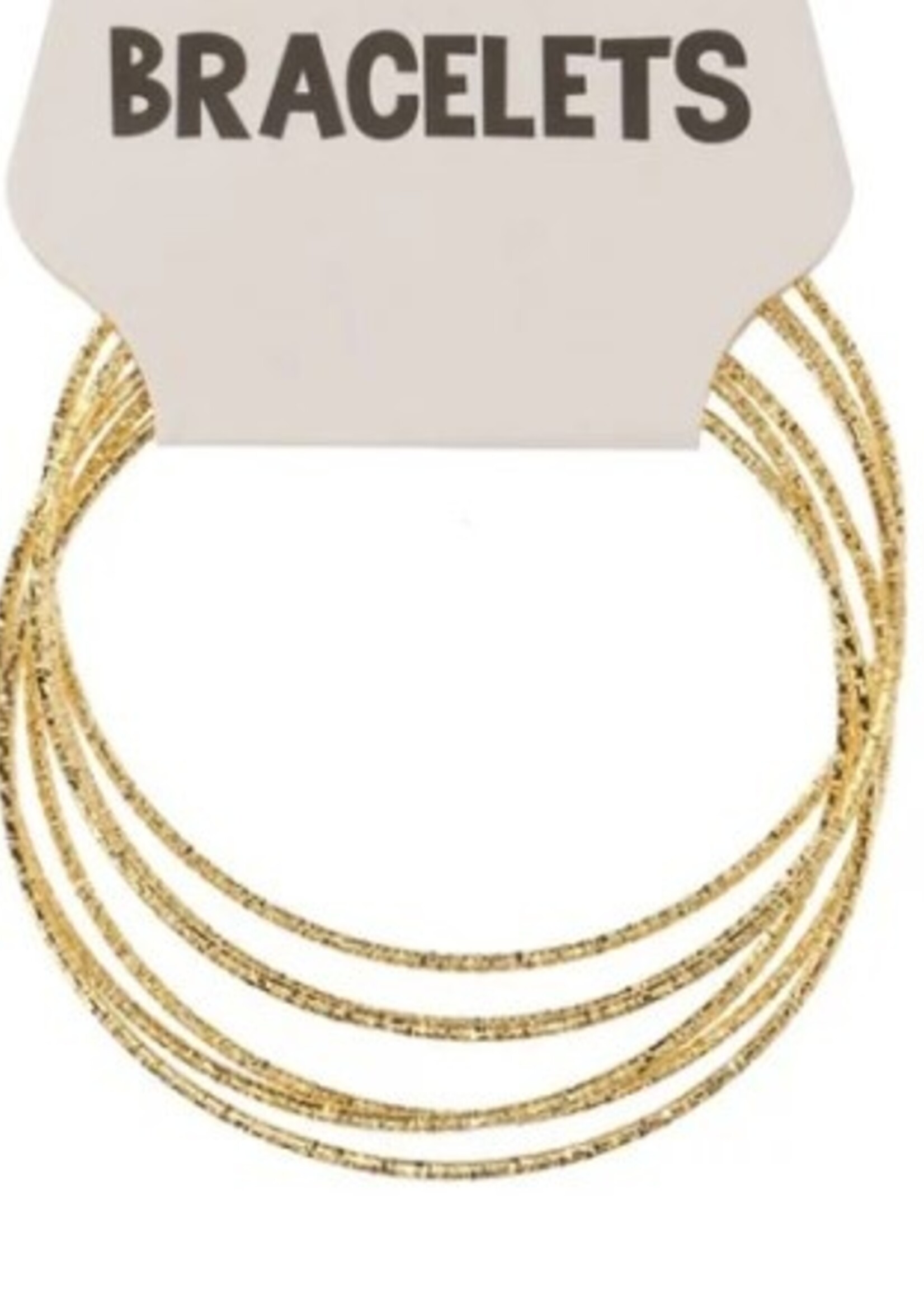 Party Planet Armbanden dun goud 6st