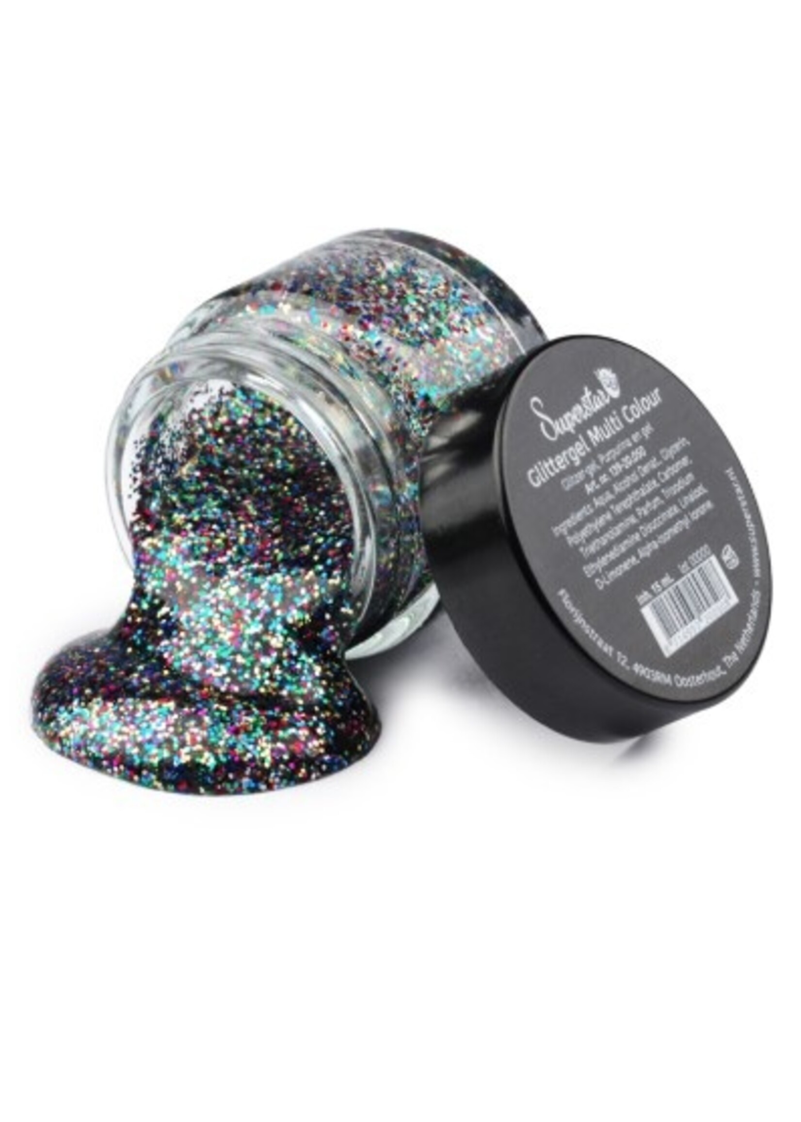 Party Planet Gel superstar glitterbont (huid & haar) 15 ml
