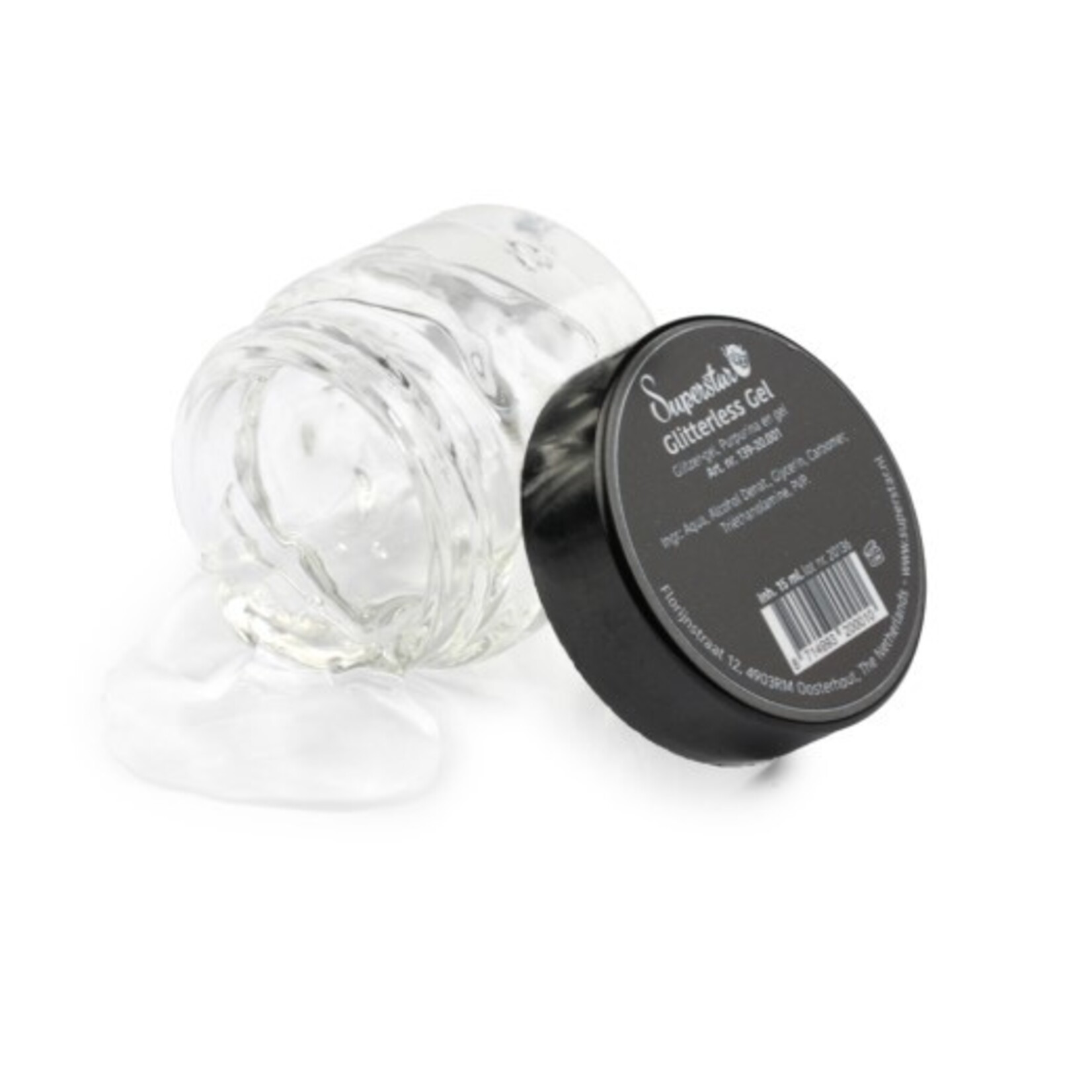 Party Planet Gel superstar Glitter Less Gel  (huid & haar) 15 ml
